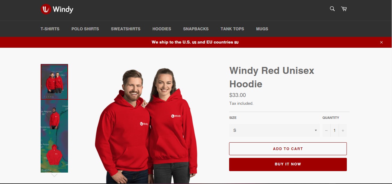 shopify hoodie store